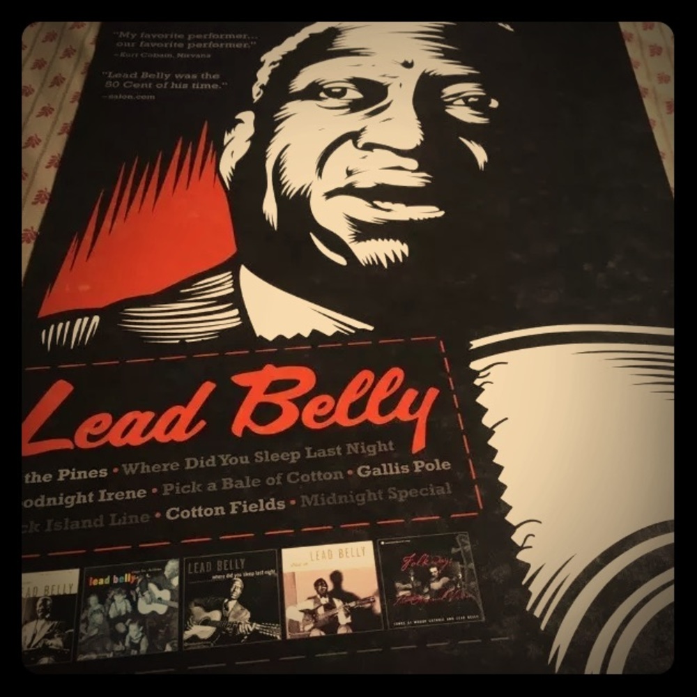 Lead Belly 12 X 18 1/2 frame able Print
